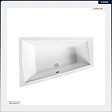 BESCO - Baignoire asymétrique - 180 x 125 cm - Gauche - sans Habillage - avec Pieds - Vidage Chrome - INTIMA DUO - vignette