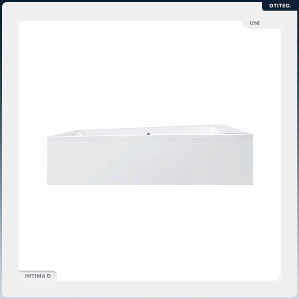 BESCO - Baignoire asymétrique - 180 x 125 cm - Gauche - sans Habillage - avec Pieds - Vidage Chrome - INTIMA DUO - large