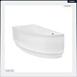 BESCO - Baignoire asymétrique - 140 x 70 cm - Gauche - sans Habillage - avec Pieds - Vidage Chrome - PRAKTIKA - vignette