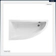 BESCO - Baignoire asymétrique - 140 x 70 cm - Gauche - sans Habillage - avec Pieds - Vidage Chrome - PRAKTIKA - vignette