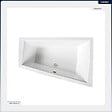 BESCO - Baignoire asymétrique - 180 x 125 cm - Droite - sans Habillage - avec Pieds - 2 Repose-têtes - Vidage Chrome - INTIMA DUO - vignette
