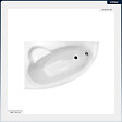 BESCO - Baignoire asymétrique - 150 x 100 cm - Gauche - avec Tablier - Pieds - Vidage Chrome - NATALIA - vignette
