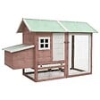 VIDAXL - vidaXL Poulailler Moka 170x81x110 cm Bois de pin massif et sapin - vignette