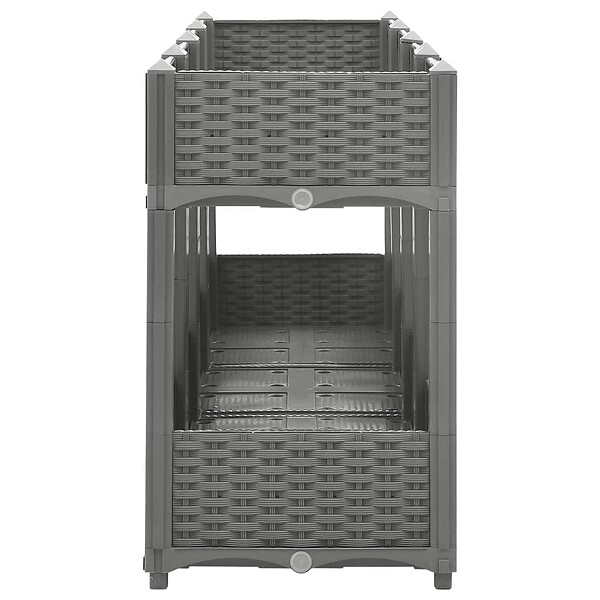 VIDAXL - vidaXL Lit surélevé 160x40x71 cm Polypropylène - large