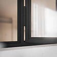 MON MARCHE DECO - Verrière Ouvrante en Acier 3 Carreaux - Noir - vignette