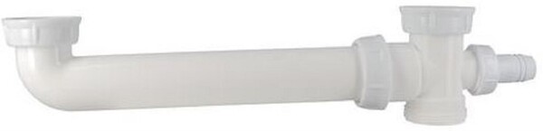 NICOLL - Vidage évier 2 cuves égales Nicoll - Ø40mm - PVC - Blanc - large