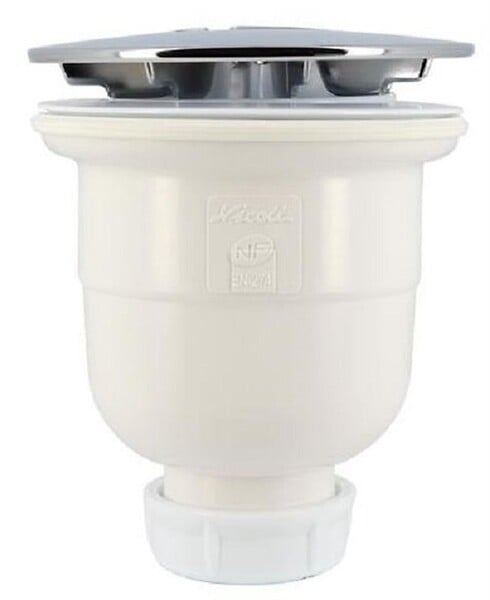 NICOLL - Bonde De Douche Capot Abs Chromé Ø 90 Mm Sortie Verticale - large