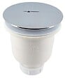 NICOLL - Bonde De Douche Capot Abs Chromé Ø 90 Mm Sortie Verticale - vignette