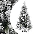 VIDAXL - vidaXL Sapin de Noël à  flocons de neige et pommes de pin 225 cm PVC/PE - vignette