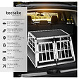 TECTAKE - Cage de transport pour chien double dos droit noir - vignette