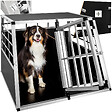 TECTAKE - Cage de transport pour chien double dos droit noir - vignette