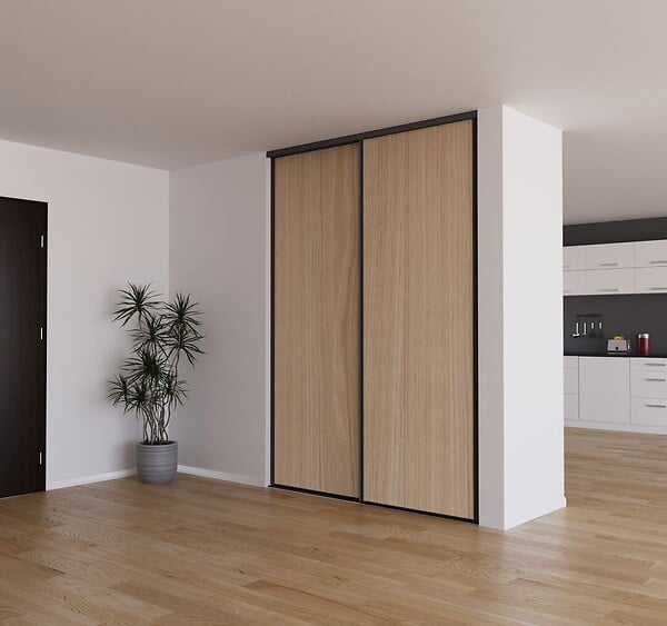 YNGENIO - Porte de placard coulissante Chêne Naturel H248.5xL62.2cm - large
