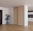 YNGENIO - Porte de placard coulissante Chêne Naturel - H248.5xL62.2cm - vignette
