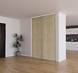 YNGENIO - Porte de placard coulissante Acacia Crème H.248.5xL.62.2cm - vignette