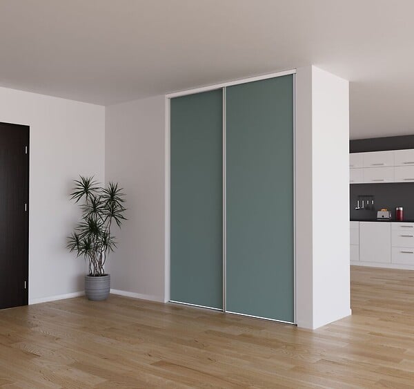 YNGENIO - Porte de placard Opale Profil blanc H248.5xL62.2cm - large