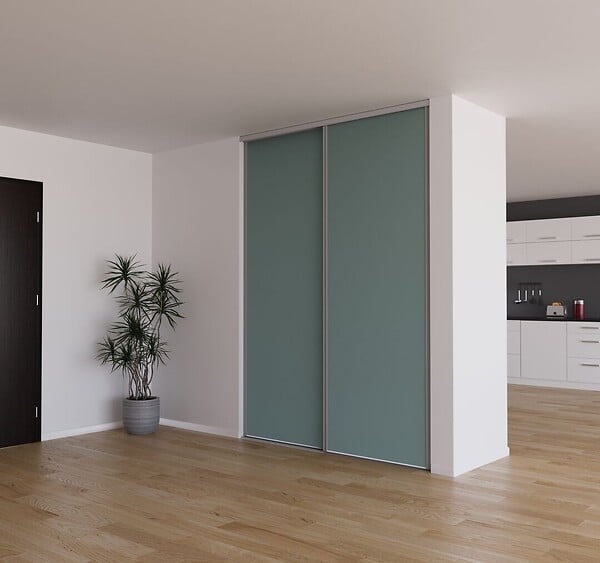 YNGENIO - Porte de placard Opale Profil gris H248.5xL62.2cm - large