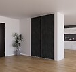 YNGENIO - Porte de placard coulissante Ardoise - H.248.5xL.62.2cm - vignette