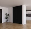 YNGENIO - Porte de placard coulissante Yngenio - Noir - H248.5xL62.2cm - vignette
