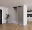 YNGENIO - Porte de placard coulissante miroir gris - H.248,5xL.62,2cm - vignette