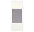 YNGENIO - Porte de placard miroir et blanc nacré - H.248.5xL.62.2cm - vignette