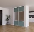 YNGENIO - Porte de placard coulissante miroir - H.248.5xL.62.2cm - vignette