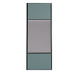 YNGENIO - Porte de placard Miroir et Opale - Noir - H.248.5xL.92.2cm - vignette