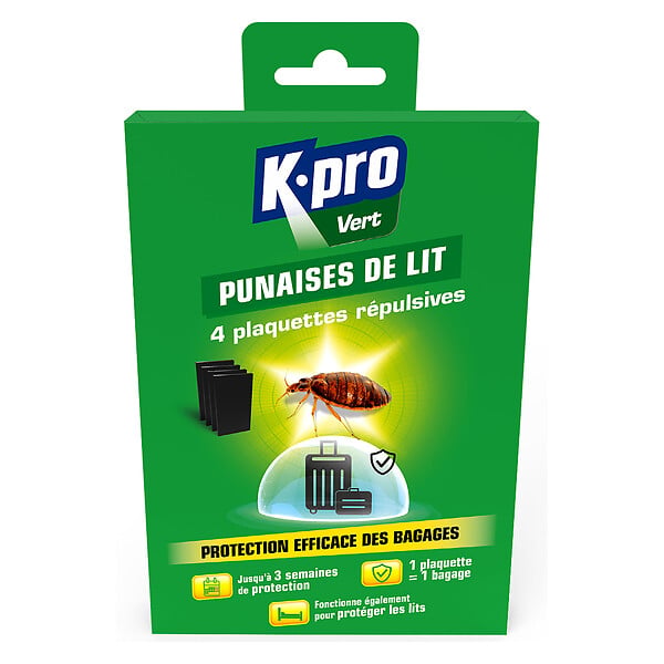 KPRO - Plaquettes punaises de lit x4 - large