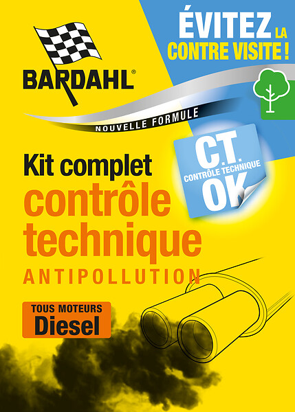 BARDAHL - Kit contrôle technique diesel - Additif injection - 800ml - large