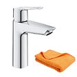 GROHE - Mitigeur lavabo Quickfix Start 2021 avec vidage Push-Open taille M chromé + microfibre - vignette