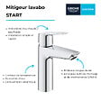GROHE - Mitigeur lavabo Quickfix Start 2021 avec vidage Push-Open taille M chromé + microfibre - vignette