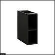 OTITEC - Cube de rangement - 20 x 57 cm - Noir - WOTANIA - vignette