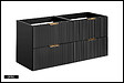 OTITEC - Meuble sous vasque de 120 cm  - LIVA BLACK - vignette