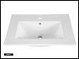 OTITEC - Meuble sous vasque de 80 cm - avec vasque à encastrer - BALI WHITE - vignette