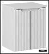 OTITEC - Meuble sous vasque de 50 cm - avec plan - Blanc - 2 portes - VOLTA WHITE - vignette