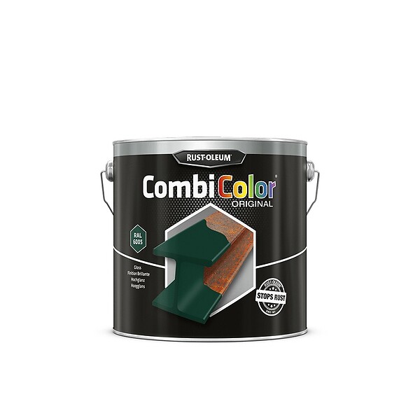 RUST-OLEUM - Primaire de protection antirouille et finition CombiColor Original vert mousse RAL 6005 seau 2,5l - RUST-OLEUM - 7337.2.5 - large