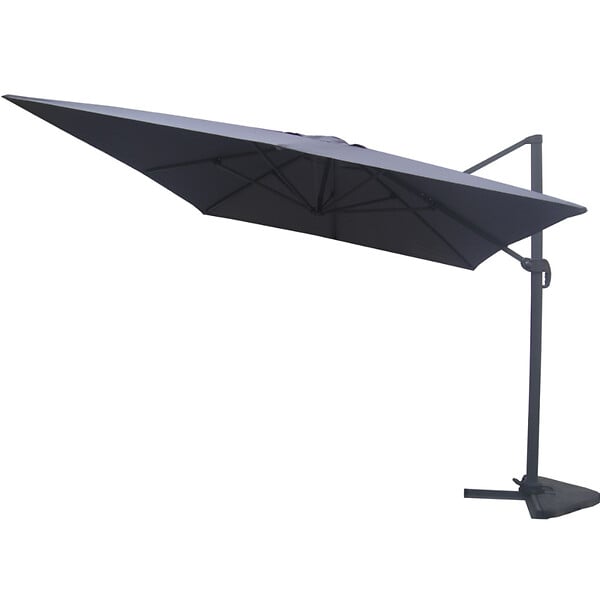 CONCEPT USINE - Parasol  gris déporté rectangle 3 x 4 m CESARE - large