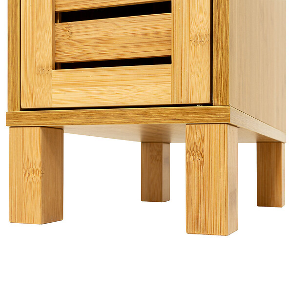 5 FIVE SIMPLY SMART - Meuble de rangement Colonne en Bambou H 120 cm - large