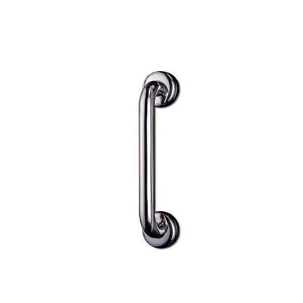 AKW - Barre d'appui droite en acier inoxydable - Longueur 600 mm - INOX POLI - large