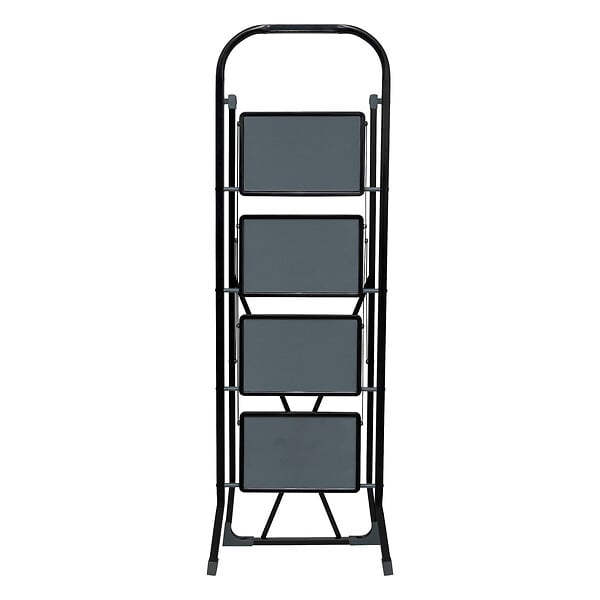 5 FIVE SIMPLY SMART - Marchepied Escabeau 4 marches en métal Noir - large