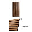 ATMOSPHERA - Panneau décoratif mural en Bois foncé 120 x 60 cm - vignette
