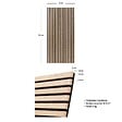 ATMOSPHERA - Panneau décoratif mural en Bois clair 120 x 60 cm - vignette