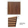 ATMOSPHERA - Panneau décoratif mural en Bois foncé 60 x 60 cm - vignette