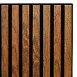 ATMOSPHERA - Panneau décoratif mural en Bois foncé 60 x 60 cm - vignette