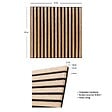 ATMOSPHERA - Panneau décoratif mural en Bois clair 60 x 60 cm - vignette