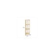 5 FIVE SIMPLY SMART - Meuble Etagère d'angle en bois et acier 4 niveaux Beige H 110 cm - vignette