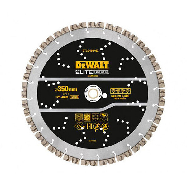 DEWALT - Disque diamant segmenté ELITE DEWALT pour tout usage - large