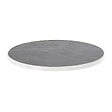 OVIALA - Table à manger ronde 60 cm inclinable marbre noir /argent et pied noir - Montmartre - vignette