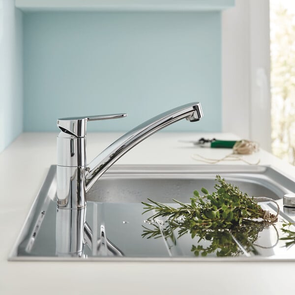 GROHE - Robinet de cuisine bec bas Start Eco Quickfix + nettoyant GrohClean - large