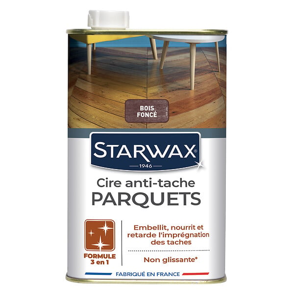 STARWAX - Cire starlon liquide bois fonce 1l - large