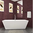 AICA SANITAIRE - Baignoire îlot rectangulaire  blanc en acrylique 170x80x58cm,Aica Sanitaire - vignette